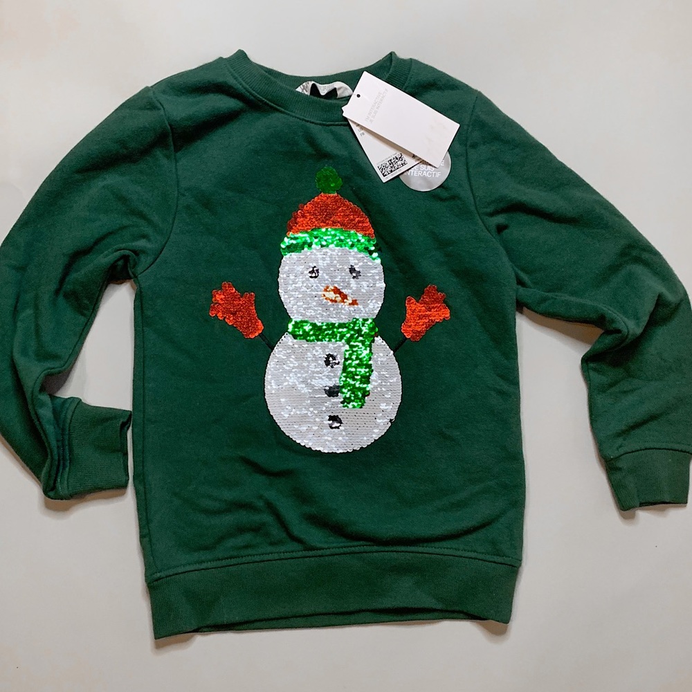 H&M kids Holiday Sequin Sweater